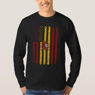 T-shirt Drapeau Espagne États-Unis 4 juillet Drapeau espag