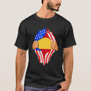 T-shirt Drapeau espagnol en moi Espagne