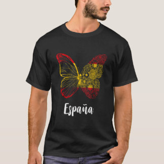 T-shirt Drapeau espagnol Espana Papillon Aile Espagnol Esp