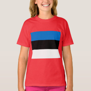 T-shirt Drapeau estonien
