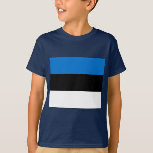 T-shirt Drapeau estonien