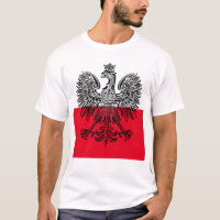 T-shirt drapeau et aigle polonais