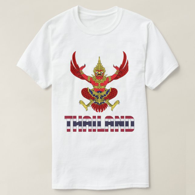 T-shirt Drapeau et blason de Thaïlande Patriotique (Design devant)