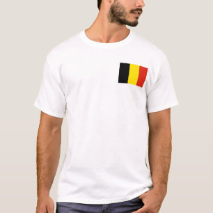T-Shirt Drapeau et Carte de Belgique