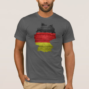 T-shirt Drapeau et carte de l'Allemagne
