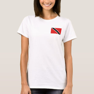 T-shirt Drapeau et Carte de Trinité-et-Tobago