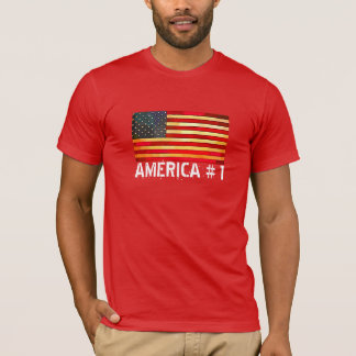 T-shirt Drapeau et habillement rouge