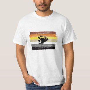 T-SHIRT DRAPEAU ET SYMBOLE DE FIERTÉ D'OURS PEINTS