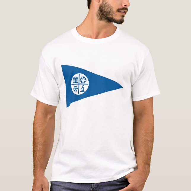 T-shirt drapeau Etats-Unis Amérique de ville de (Devant)