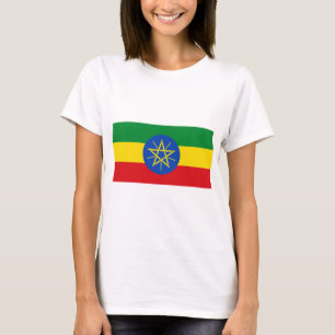 T-shirt Drapeau Éthiopie