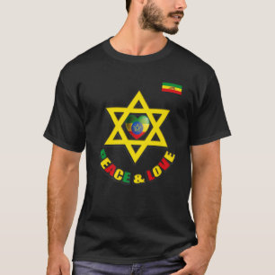 T-shirt Drapeau Éthiopie, Unité/Paix