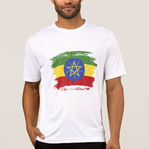 T-shirt Drapeau éthiopien