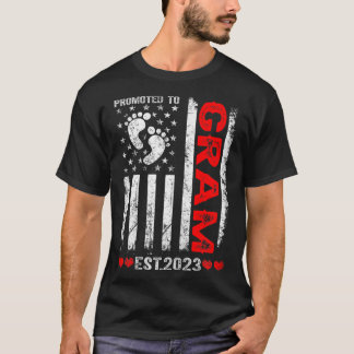 T-shirt Drapeau Féminin Américain Promu Aux Mères Gram 202