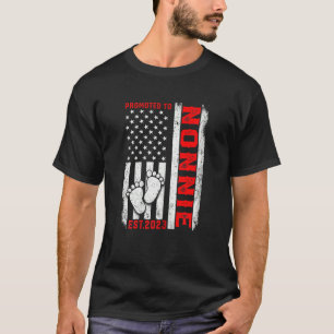 T-shirt Drapeau Femme Usa Promu À Nonnie Est 2023 Femmes