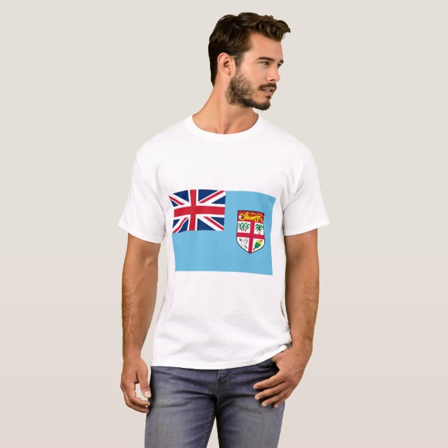T-shirt Drapeau Fidji (Devant entier)