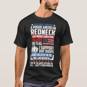 T-shirt Drapeau Fière des troupes américaines de soutien a