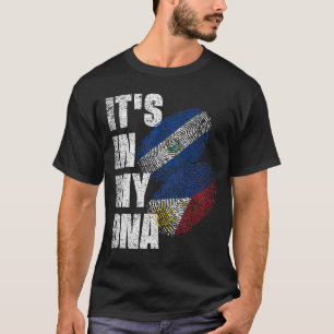 T-shirt Drapeau Filippin Et Salvadorien Du Mélange Du Patr