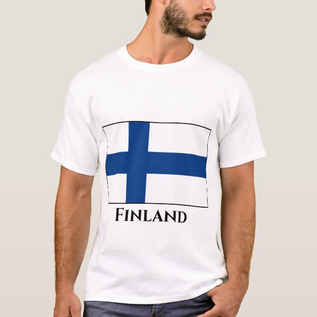 T-shirt Drapeau finlandais (Devant)