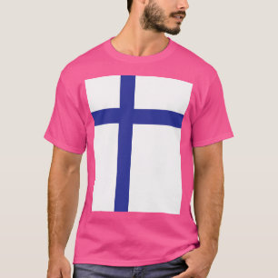 T-shirt Drapeau Finlande