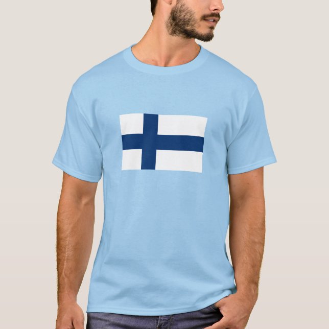 T-shirt Drapeau Finlande (Devant)