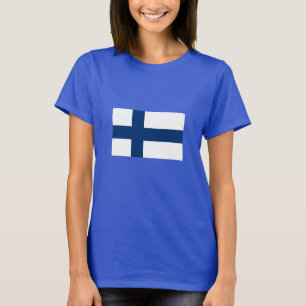 T-shirt Drapeau Finlande