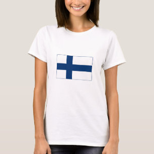 T-shirt Drapeau Finlande