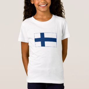 T-Shirt Drapeau Finlande