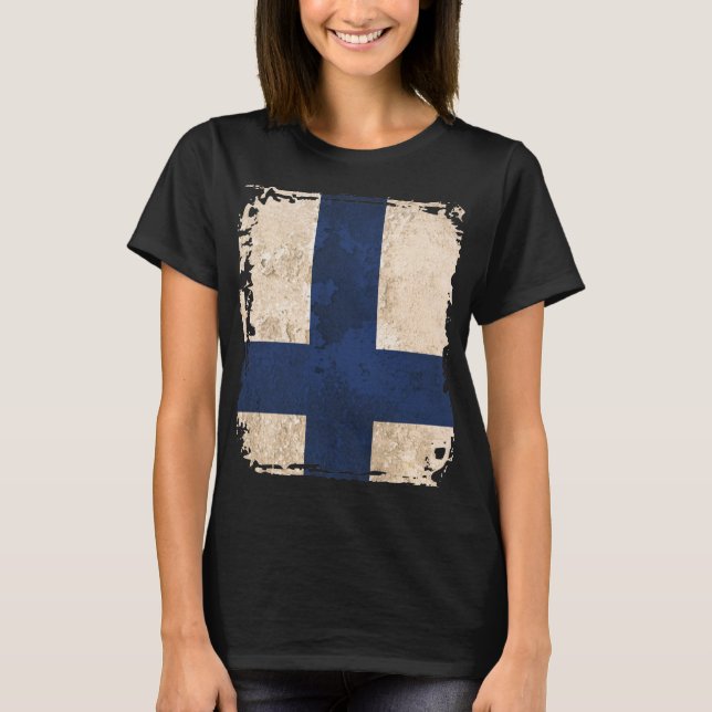T-shirt Drapeau Finlande (Devant)