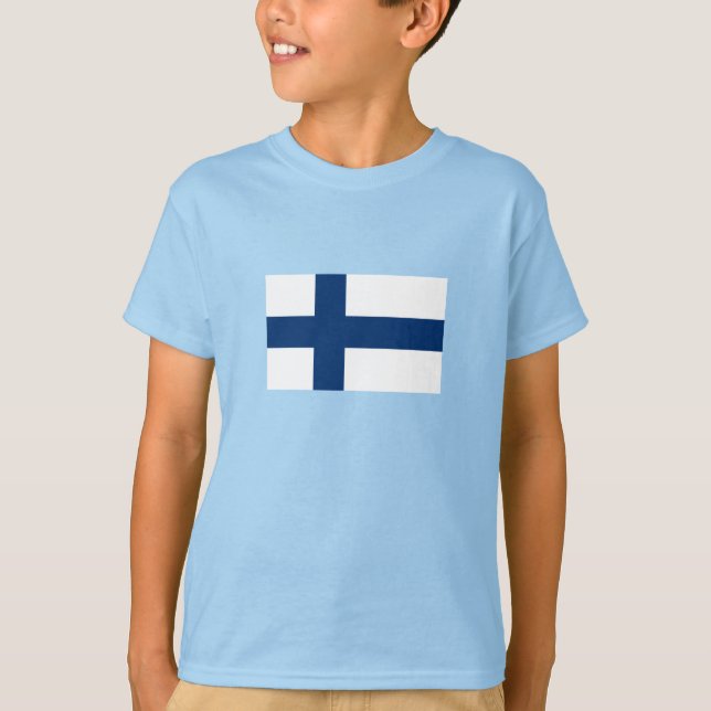 T-shirt Drapeau Finlande (Devant)