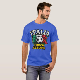 T-shirt Drapeau Forza Azzurri
