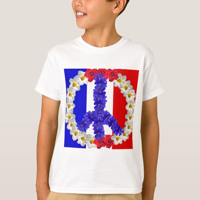 T-shirt drapeau français (Devant)