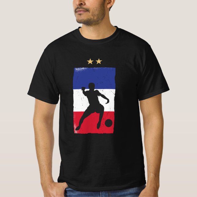 T-shirt Drapeau français du drapeau français du maillot de (Devant)
