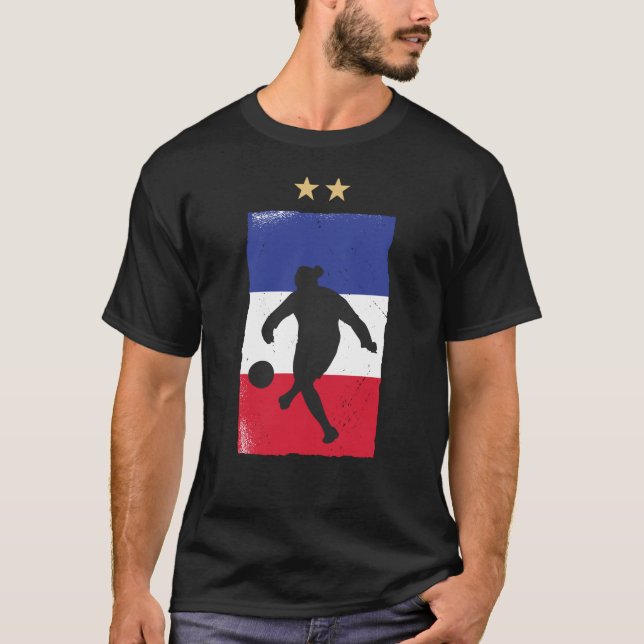 T-shirt Drapeau français du drapeau français du maillot de (Devant)
