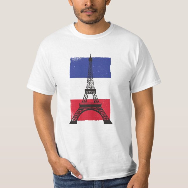 T-shirt Drapeau français France (Devant)