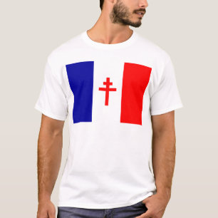 T-shirt Drapeau français libre de forces