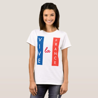 T-shirt Drapeau français Vive La France personnalisable
