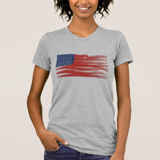 T-shirt Drapeau funky USA drapeau d'art Amérique drapeau t