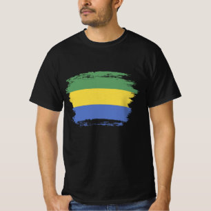 T-shirt Drapeau Gabon