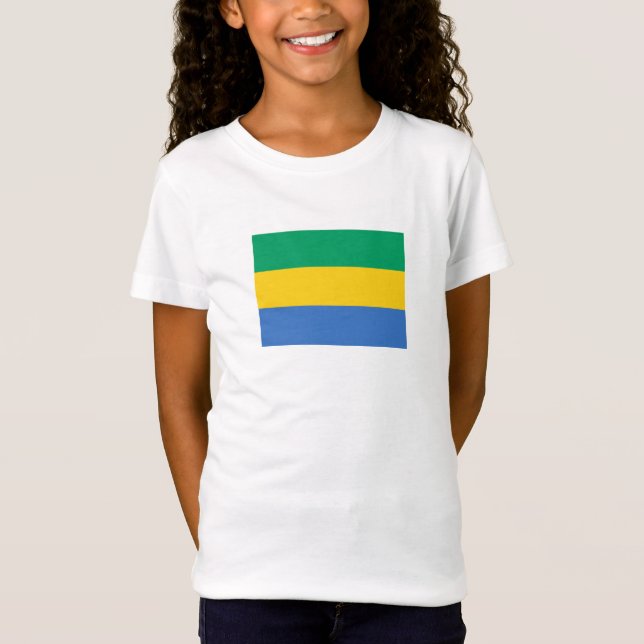 T-Shirt Drapeau Gabon (Devant)