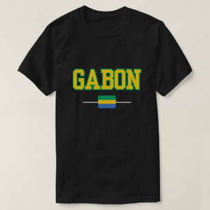 T-shirt Drapeau Gabon Vibrant