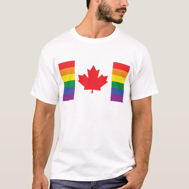 T-shirt Drapeau gai du Canada (Devant)