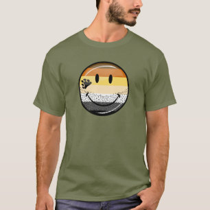 T-shirt Drapeau gai heureux barbu drôle de fierté d'ours