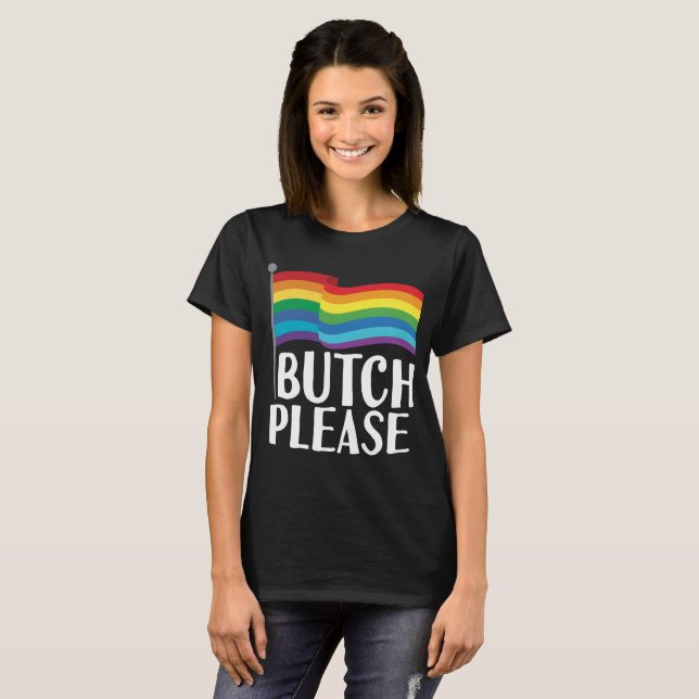 T-shirt Drapeau gai LGBTQ de fierté lesbienne lesbienne (Devant entier)