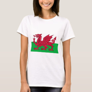 T-shirt Drapeau gallois (Pays de Galles) (Dragon gallois)
