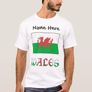 T-shirt Drapeau gallois personnalisé du Pays de Galles