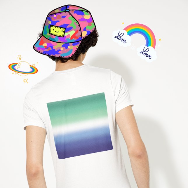 T-shirt Drapeau Gay Gay MLM Pride - Drapeau couleur MLM (Créateur téléchargé)