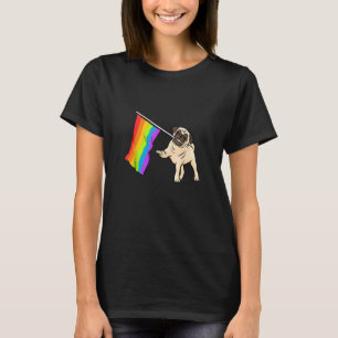 T-shirt Drapeau gay pride Carlin Cute Lgbt Arc En Ciel Pou