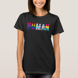 T-shirt Drapeau Gay pride Humain Cute Lgbtq Arc En Ciel Po