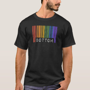 T-shirt Drapeau Gay pride Inférieur Code Barre Lgbtq Mois 