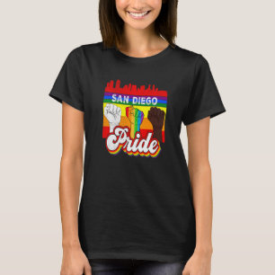 T-shirt Drapeau Gay pride Rainbow de San Diego California 